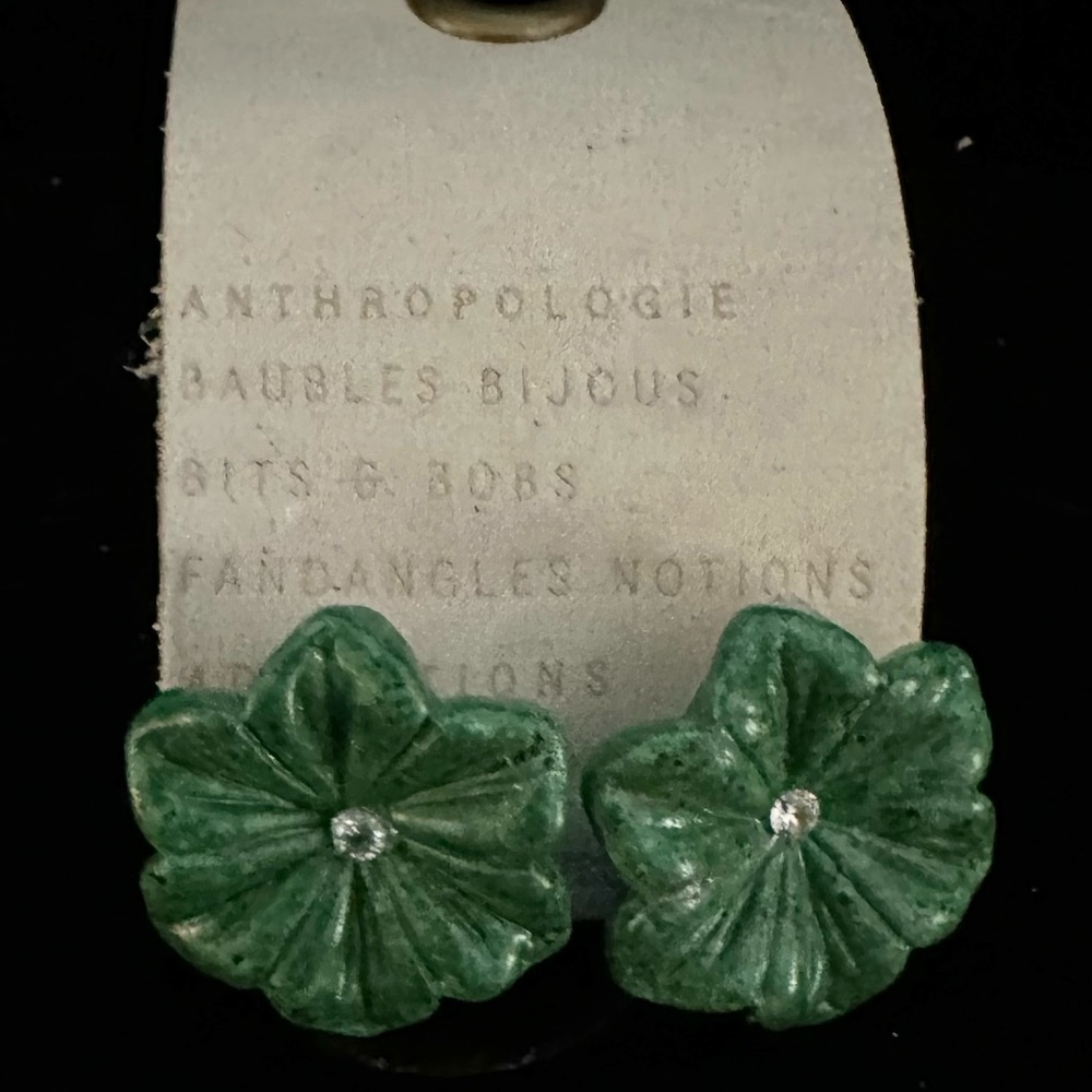 NWT Anthropologie flower earrings